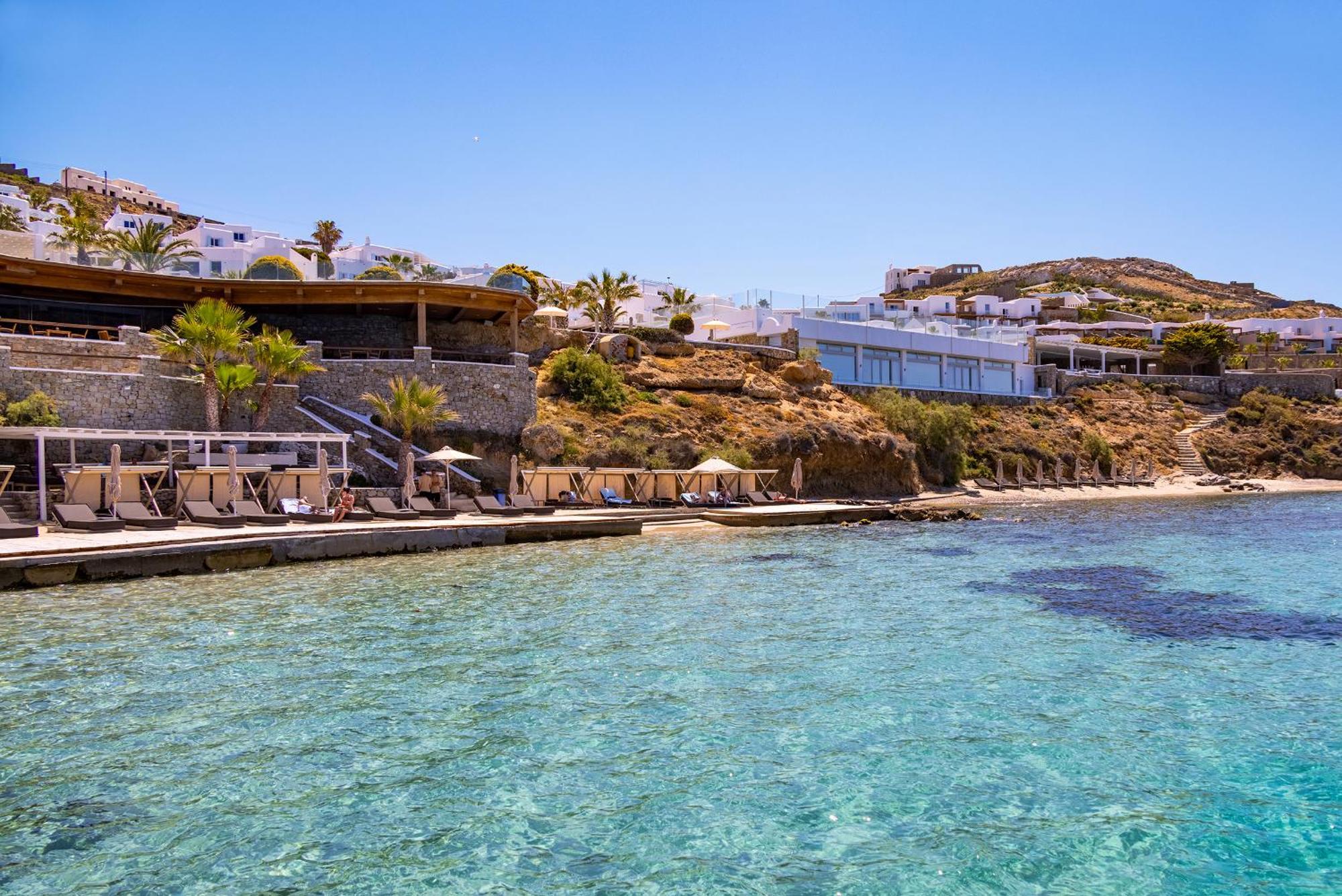 セント ジョン ホテル ヴィラズ ＆ スパ Agios Ioannis Diakoftis エクステリア 写真 Mykonos coastline