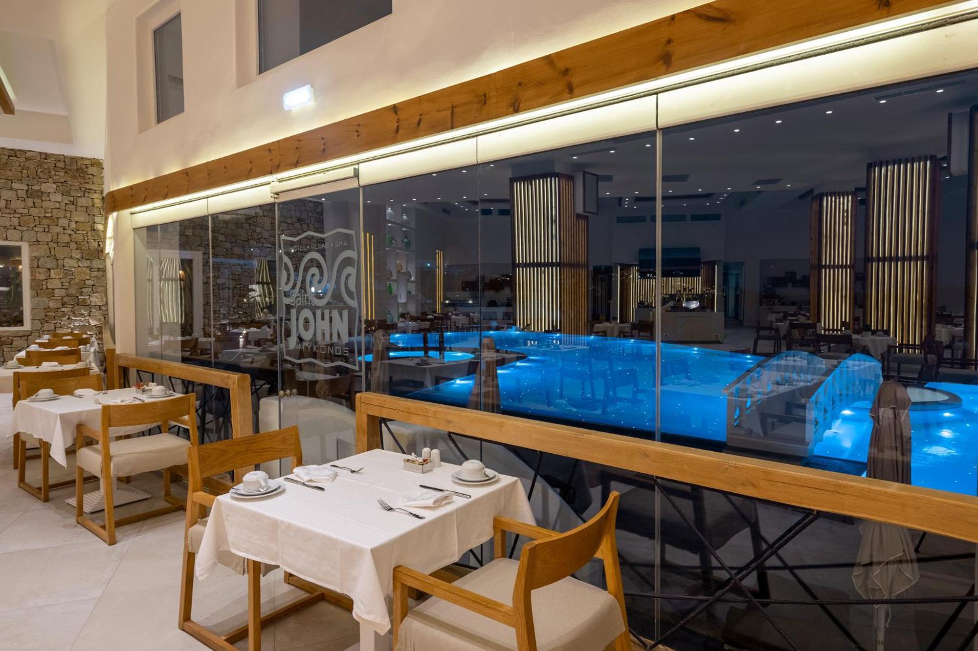 セント ジョン ホテル ヴィラズ ＆ スパ Agios Ioannis Diakoftis エクステリア 写真 The restaurant
