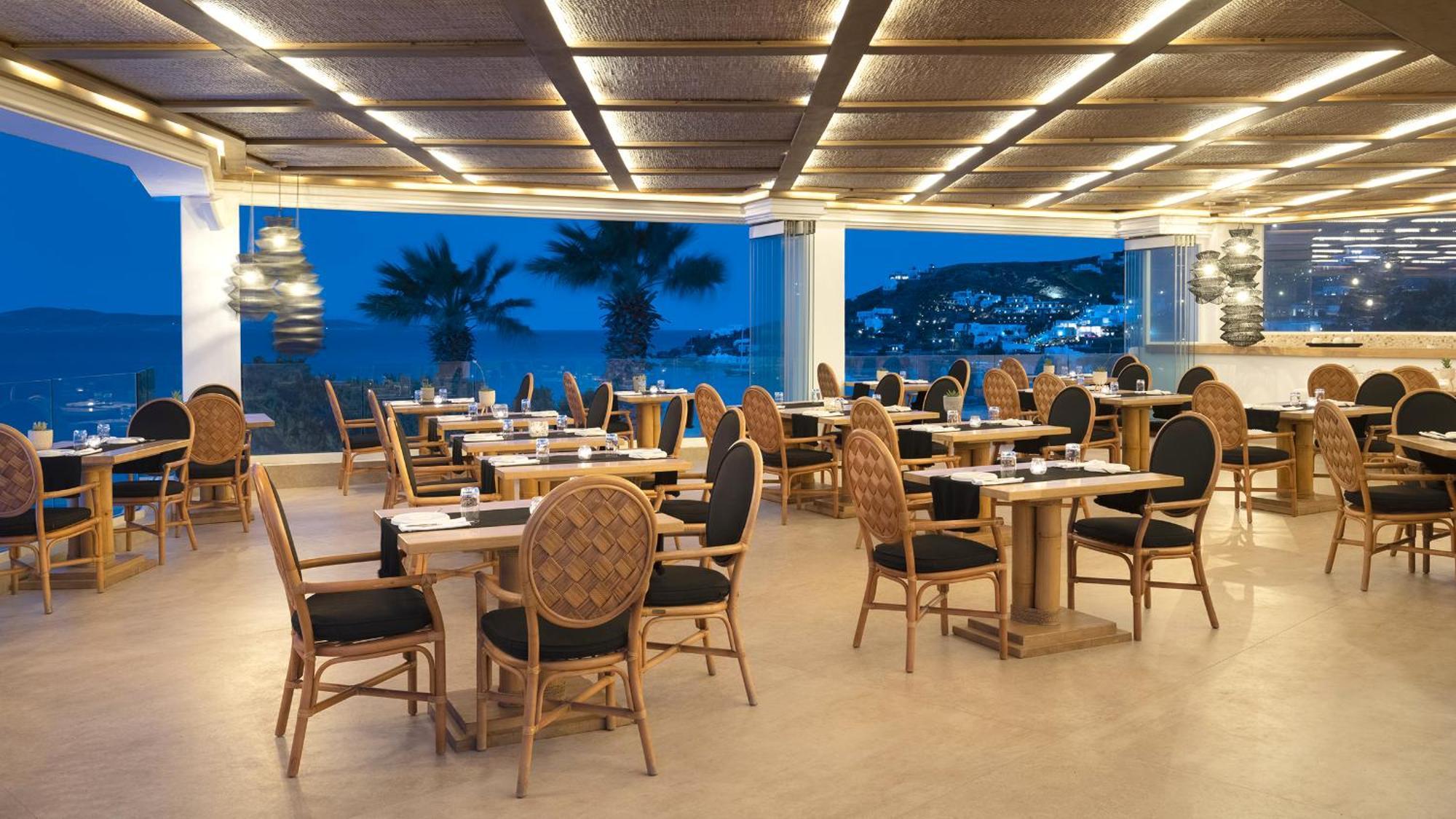 セント ジョン ホテル ヴィラズ ＆ スパ Agios Ioannis Diakoftis エクステリア 写真 The restaurant